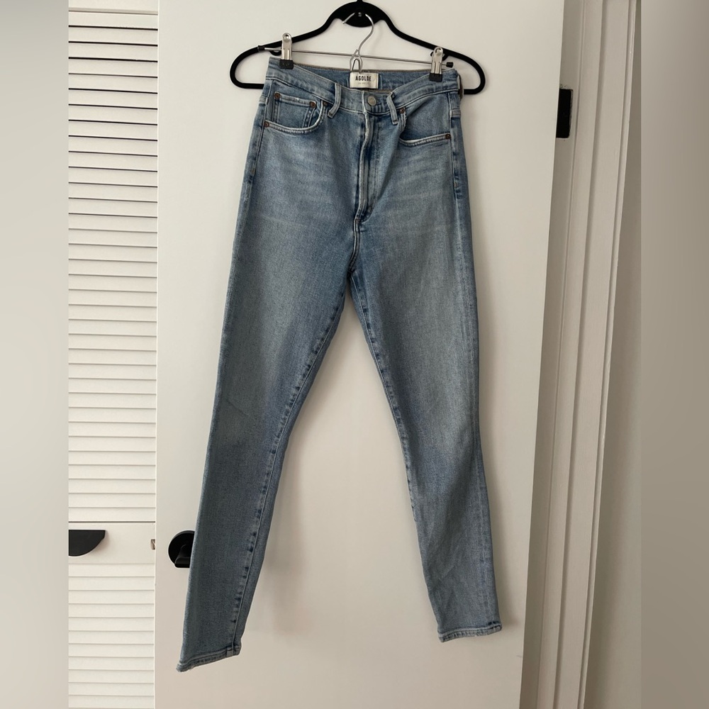 Agolde Women's Skinny Jeans - Light Blue